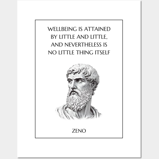 Zeno Quote Wall Art by Stoic King